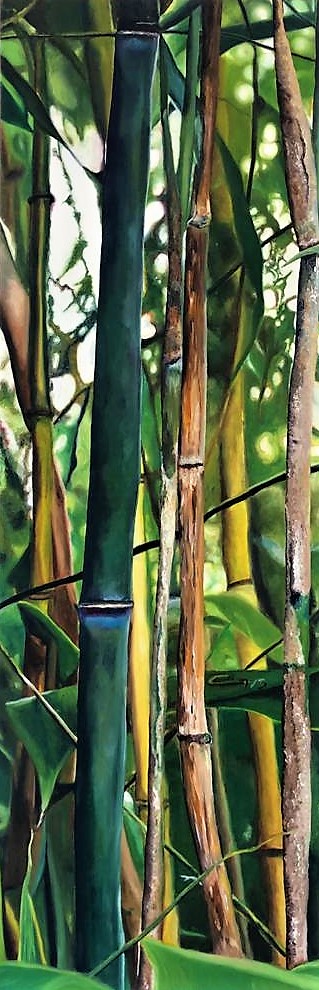 Schülerarbeit, Öl „Bambus“
